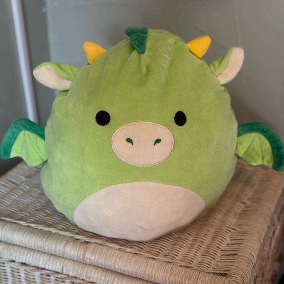 Squishmallows Green Dragon Dexter Plush Toy 12” - Picture 2 of 5